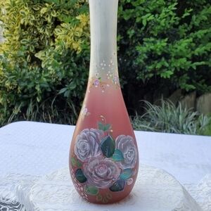Hand painted Fantasy Rose Vase